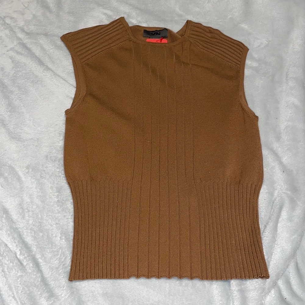 VN Silk Blend V-neck Sweater Tank
